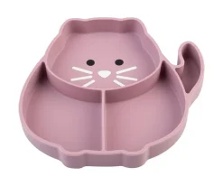 Sale Plato de Silicona con Ventosa Gato Baby Led Weaning|Vajilla Infantil