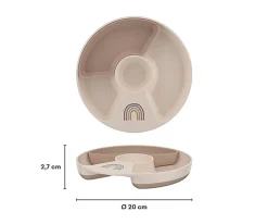 Outlet Plato Infantil Compartimentos Mio Fairy Garden Comer Al Aire Libre|Vajilla Infantil