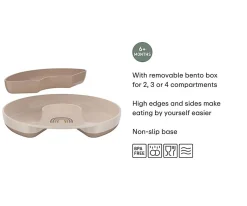 Online Plato Infantil Compartimentos Mio Forest Friends Vajilla Infantil|Comer Al Aire Libre