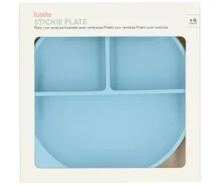 Clearance Plato Silicona con Ventosa Sky Blue Comer Al Aire Libre|Baby Led Weaning