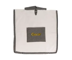 Ponchos Toalla^Cristina de Jos'h Poncho Vichy Negro Personalizable