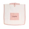 Ponchos Toalla^Cristina de Jos'h Poncho Vichy Rosa Personalizable