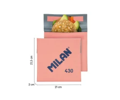 Fundas Para Almuerzo^Milan Porta Alimentos Snack Colección 430 Since 1918 Rosa