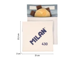Fundas Para Almuerzo^Milan Porta Alimentos Snack Colección 430 Since 1918 Beige