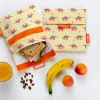 New Porta Alimentos Snack n'Go Kids Dinosaurs Fundas Para Almuerzo|Bolsas Merienda