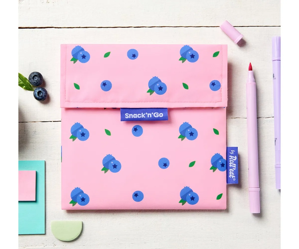 Fundas Para Almuerzo^Roll´eat Porta Alimentos Snack'n Go Blueberry