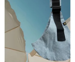 Outlet Portabebés Bandolera Light Denim Stripes Regalos Para Madres|Mochilas Portabebé