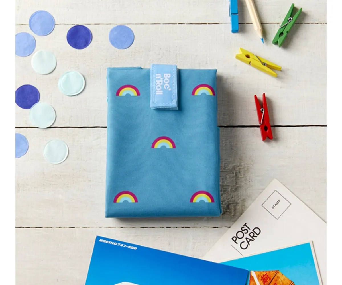 Bolsas Merienda^Roll´eat Portabocatas Boc'n'Roll Arcoiris