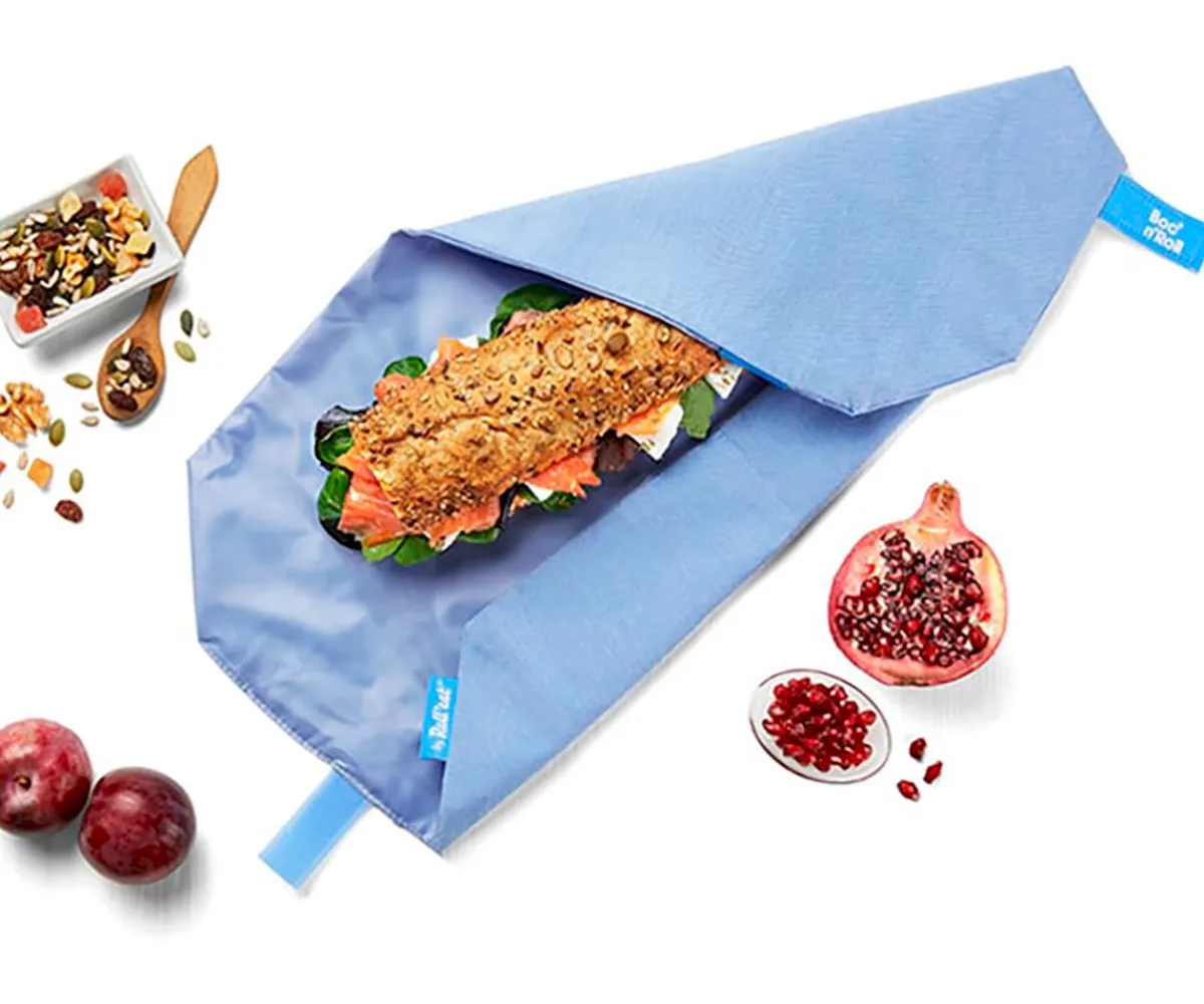 Online Portabocatas Boc'n'Roll Light Blue Bolsas Merienda|Fundas Para Almuerzo