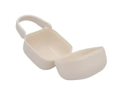 Portachupetes^Tutete Portachupetes Square Personalizado Ivory