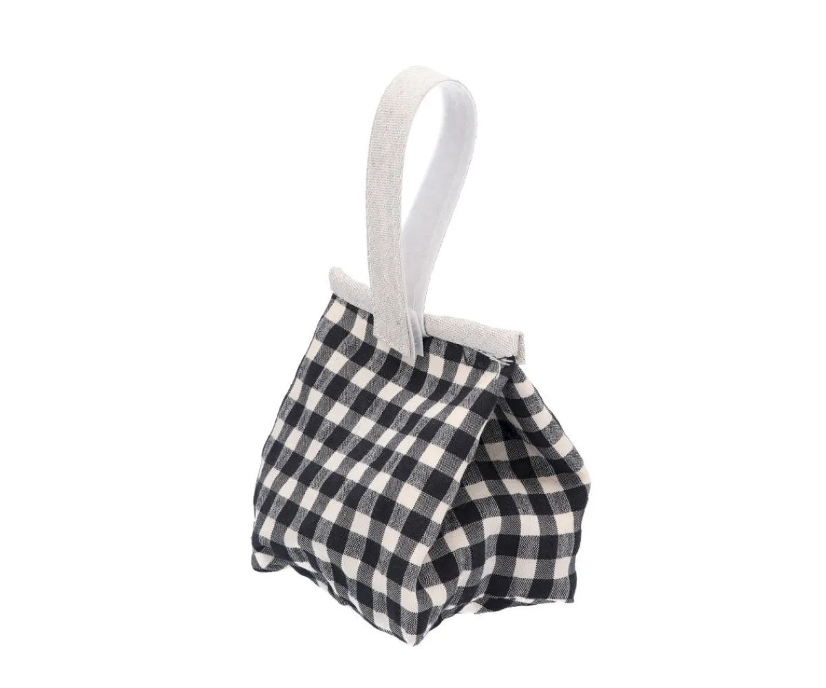 Portachupetes^Cristina de Jos'h Portachupetes Vichy Negro