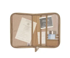 Portadocumentos Bebé^Walking Mum Portadocumentos Corazones Poppy Canela