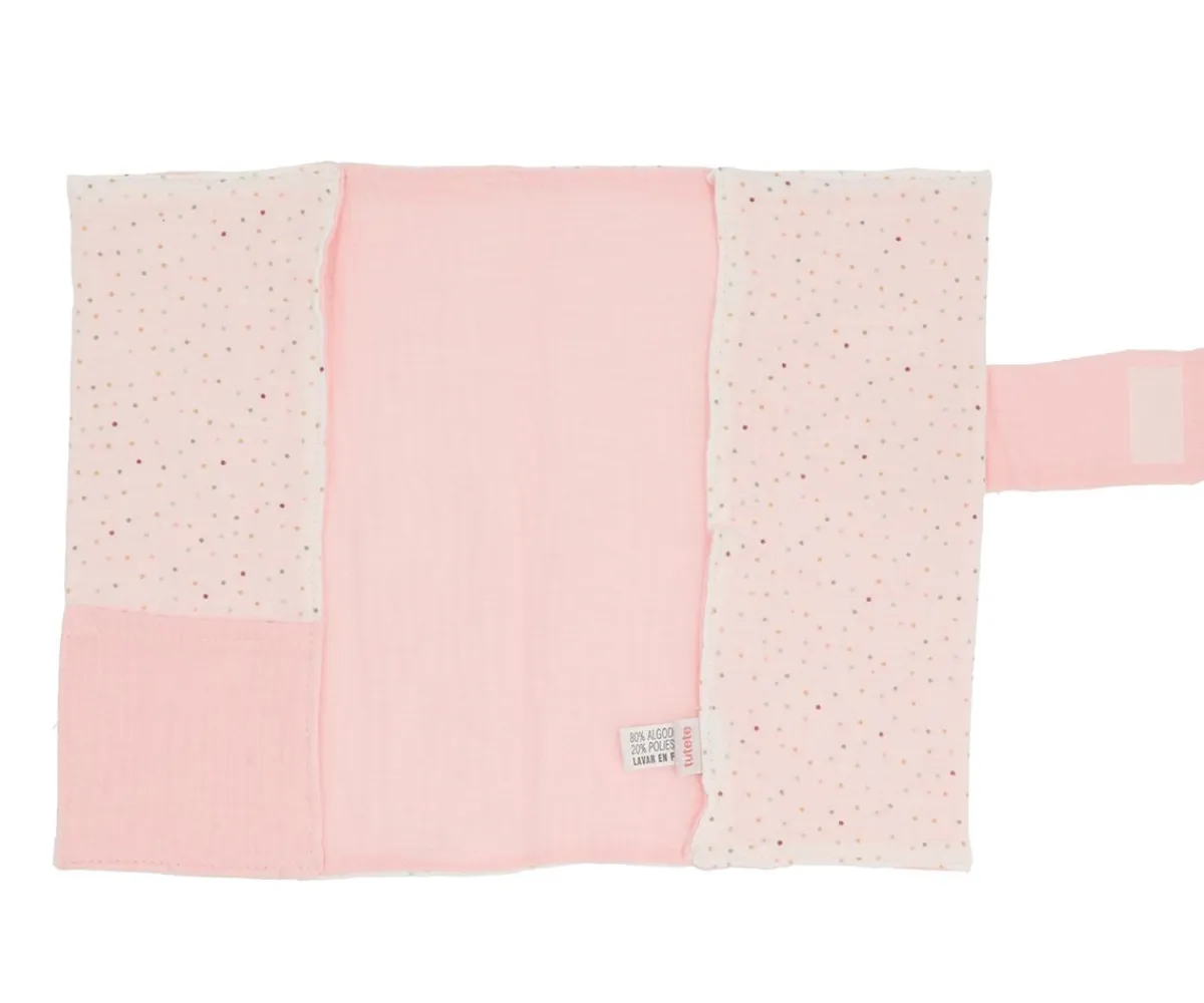 Portadocumentos Bebé^Cristina de Jos'h Portadocumentos Rainbow Dots Rosa Personalizable