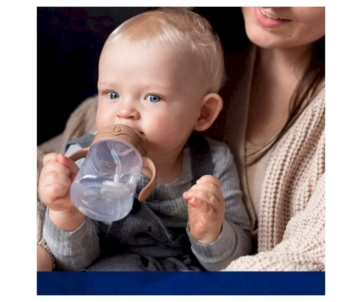 Vasos Para Bebés Y Niños^LOVI Primera Taza con Pajita Marrón
