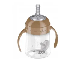 Vasos Para Bebés Y Niños^LOVI Primera Taza con Pajita Marrón