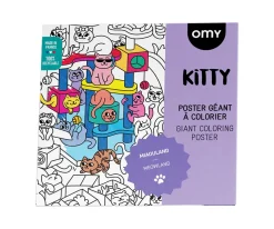 Manualidades Para Niños^Omy Póster XL Kitty Para Colorear