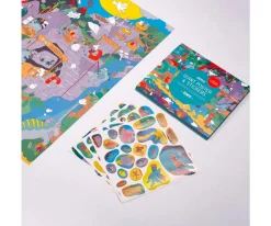 Póster XL + Pegatinas Dinos Niños Juguetes Niños 4 Años|Juguetes Niños 5 Años