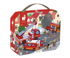 Juguetes Niños 3 Años^Janod Puzzle Bomberos 24 Piezas