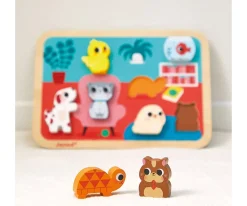 Best Puzzle Chunky Mascotas 7 Piezas Niños Juguetes Para Niños De Un Año|Juguetes Para Niños De 18 Meses