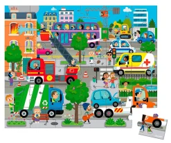 New Puzzle Ciudad 36 Piezas Niños Juguetes Niños 4 Años|Puzzles Para Niños