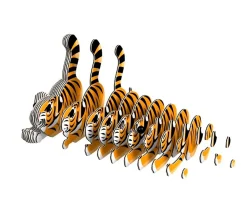 New Puzzle 3D Eugy Tigre Niños Juguetes Más Recomendados|Últimas Unidades