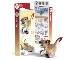Outlet Puzzle 3D Eugy Velociraptor Niños Juguetes Niños + 10 Años|Juguetes Niños 6 Años