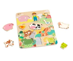 Clearance Puzzle de Madera Granja Niños Juguetes Niños 3 Años|Juguetes Para Niños De 18 Meses