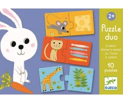 Puzzle Dúo A Comer Niños Juguetes Para Niños De Un Año|Puzzles Para Niños