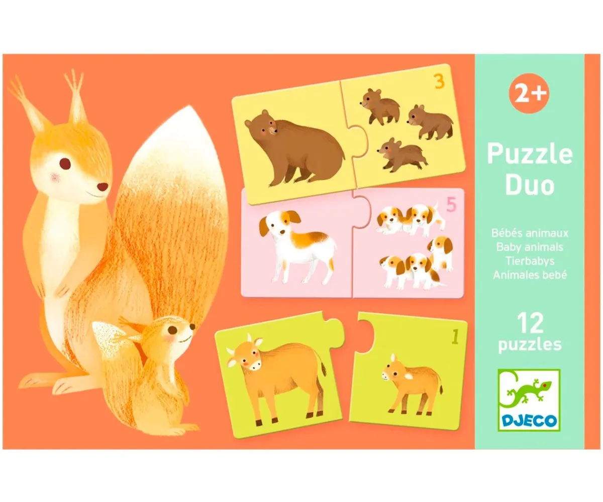 Sale Puzzle Dúo Baby Animals Niños Juguetes Para Niños De Un Año|Juguetes Para Niños De 18 Meses