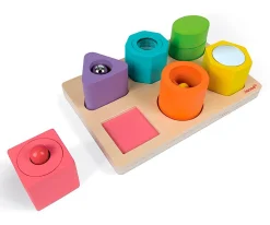 Discount Puzzle Encajable Con Figuras Sensoriales Niños Puzzles Para Niños|Juguetes Para Niños De Un Año