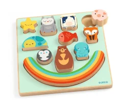 Outlet Puzzle Encajable y Equilibrio Rainbow Niños Juguetes Niños 4 Años|Juguetes Para Niños De 18 Meses