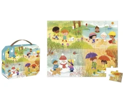 Puzzle Estaciones 36 Piezas Niños Juguetes Niños 4 Años|Puzzles Para Niños