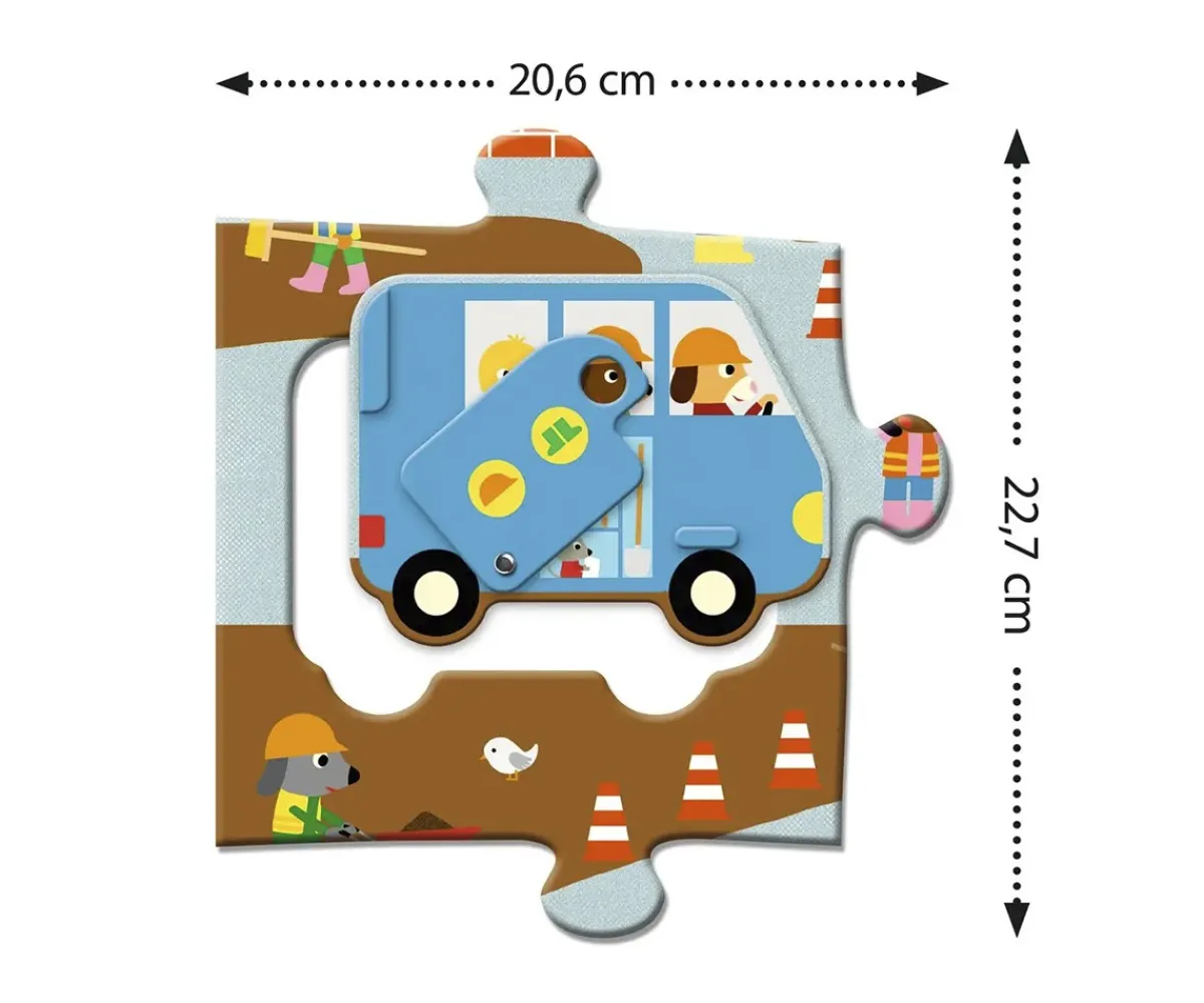 New Puzzle Gigante Sitio de Construcción Niños Juguetes Niños 3 Años|Juguetes Niños 4 Años