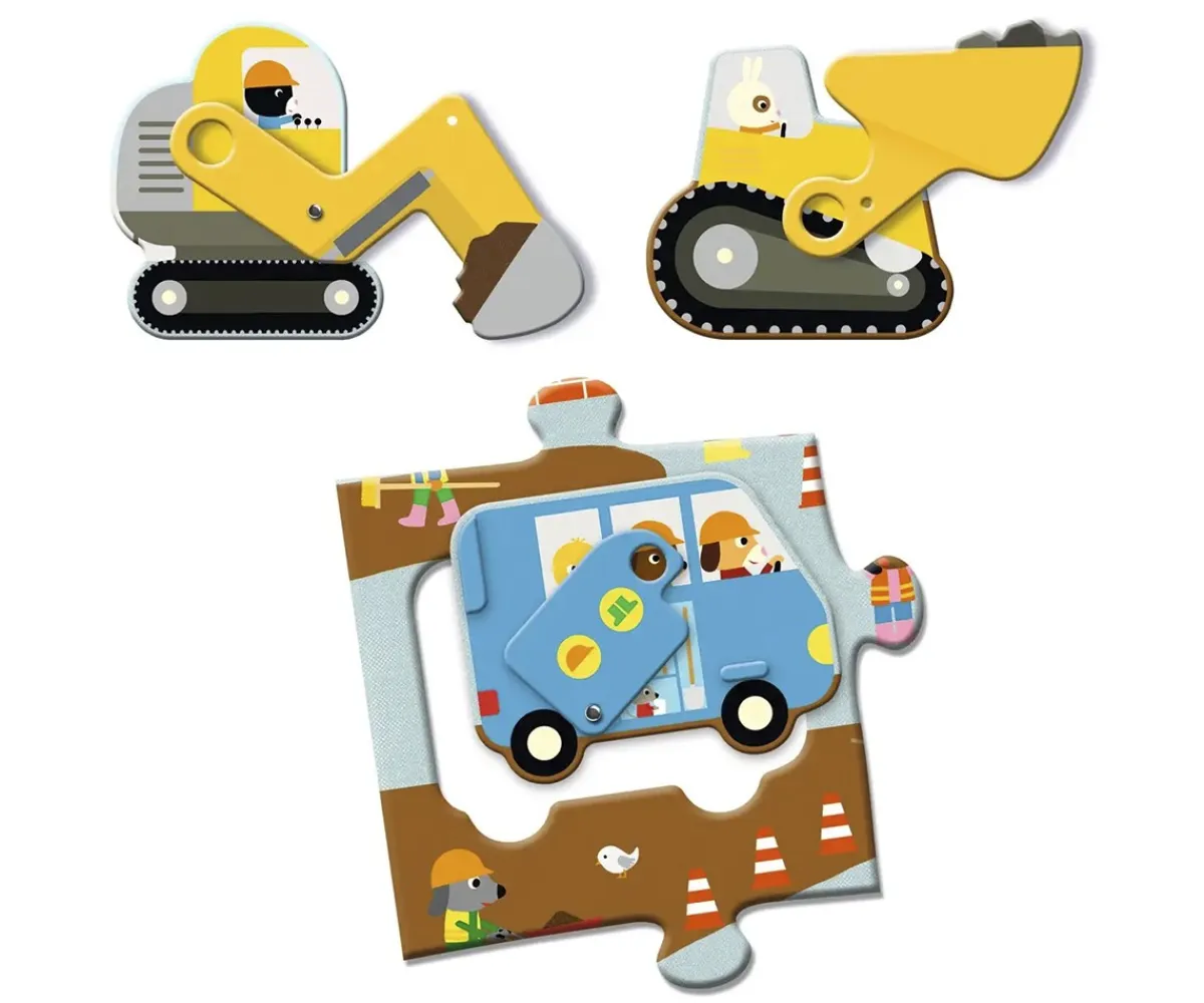 New Puzzle Gigante Sitio de Construcción Niños Juguetes Niños 3 Años|Juguetes Niños 4 Años