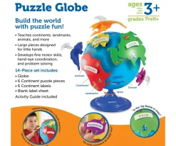 Puzzle Globo Terráqueo Niños Juguetes Niños 5 Años|Juguetes Niños 6 Años