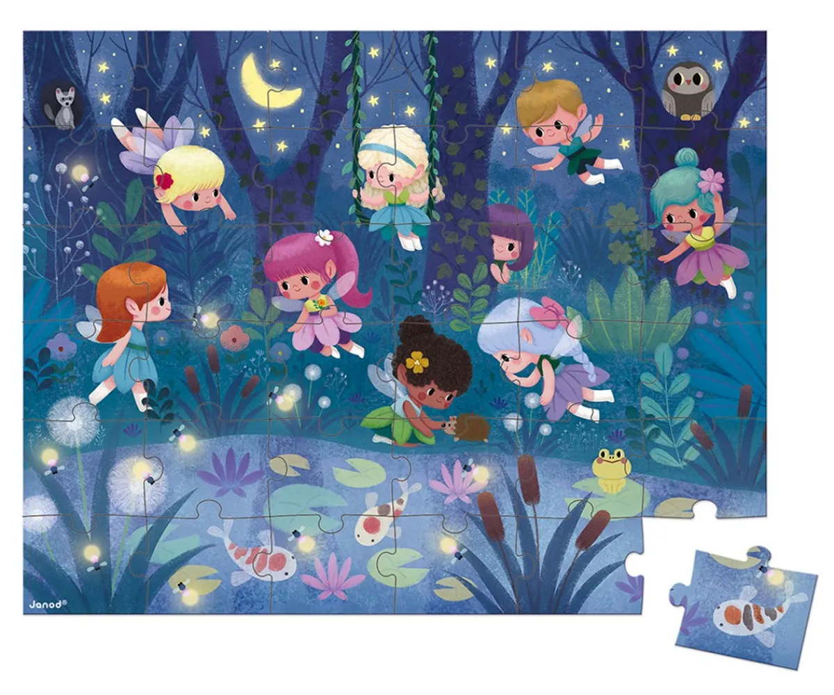 Puzzle Hadas y Nenúfares 36 Piezas Niños Juguetes Niños 5 Años|Juguetes Niños 4 Años