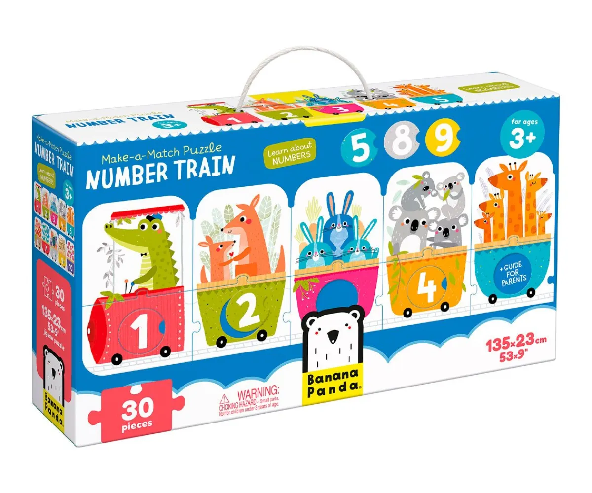 Sale Puzzle Make a Match Number Train Niños Puzzles Para Niños|Juguetes Niños 3 Años