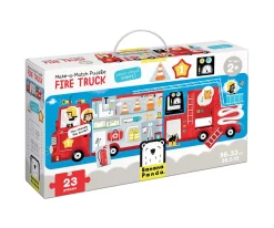 Juguetes Niños 3 Años^Banana Panda Puzzle Mix and Match Fire Truck
