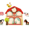 Puzzles Para Niños^Janod Puzzle Musical Encajable Granja