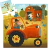Puzzle Silueta Tractor Niños Puzzles Para Niños|Juguetes Niños 3 Años