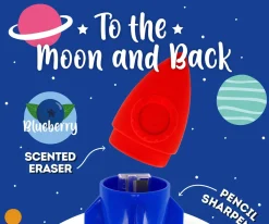 Material Escolar^Legami Sacapuntas con Goma Cohete Space