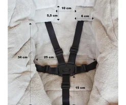 Sacos Carro Bebé^Petite&Mars Saco Carro Bebé 3 en 1 Jibot Quiet Grey