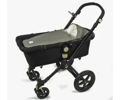 Sacos Carro Bebé^Walking Mum Saco Cuco 2 en 1 I Love Vichy Negro Entretiempo