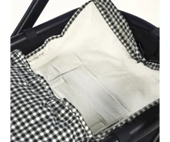 Sacos Carro Bebé^Walking Mum Saco Cuco 2 en 1 I Love Vichy Negro Entretiempo