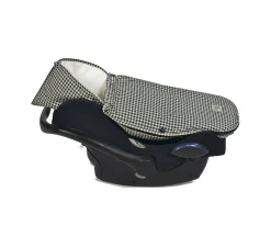 Sacos Carro Bebé^Walking Mum Saco Cuco 2 en 1 I Love Vichy Negro Entretiempo