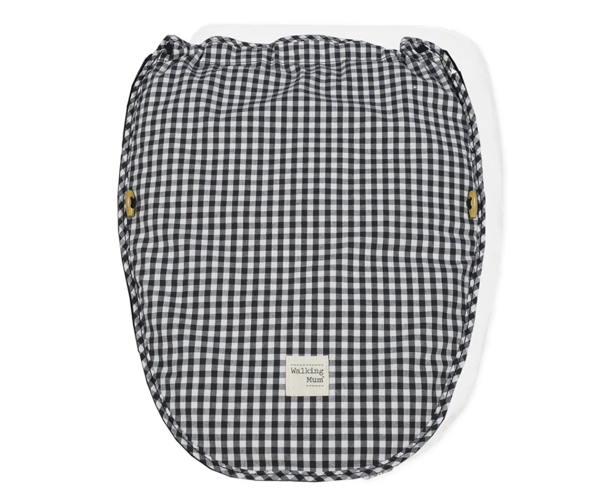 Sacos Carro Bebé^Walking Mum Saco Cuco 2 en 1 I Love Vichy Negro Entretiempo