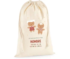 Sacos Navidad Personalizados^Tutete Saco Grande Personalizado Gingerbread Cookies