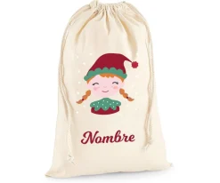Sacos Navidad Personalizados^Tutete Saco Grande Personalizado para Regalos Elfa