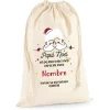 Sacos Navidad Personalizados^Tutete Saco Grande Personalizado para Regalos Papá Noel 2021