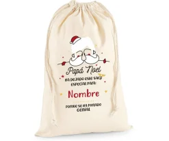 Sacos Navidad Personalizados^Tutete Saco Grande Personalizado para Regalos Papá Noel 2021